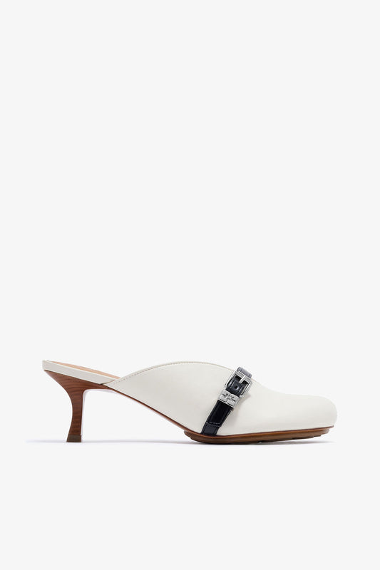 Sue Heeled Mules in white - GANNI