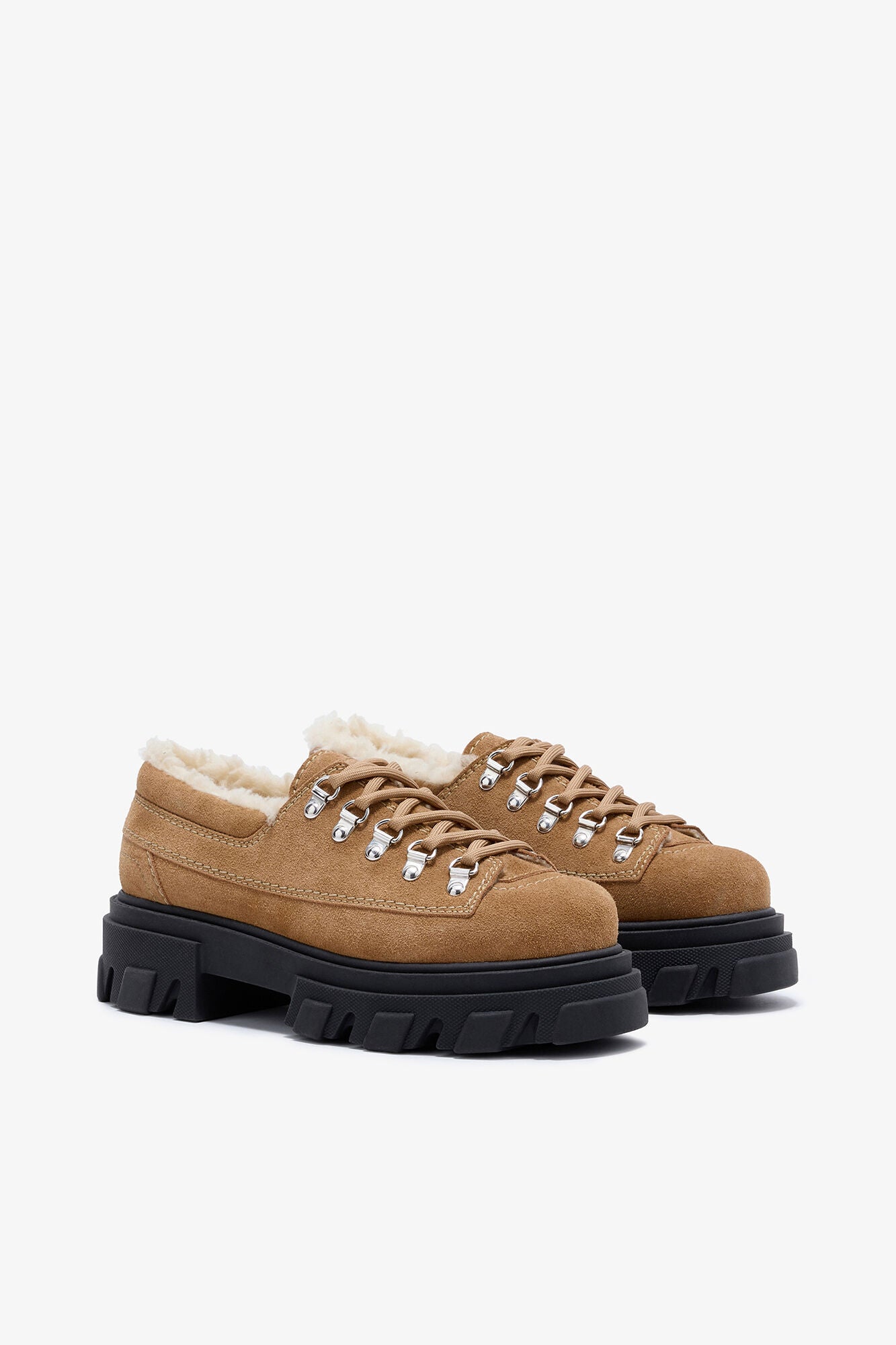 Cleated Derbies in Brown - GANNI