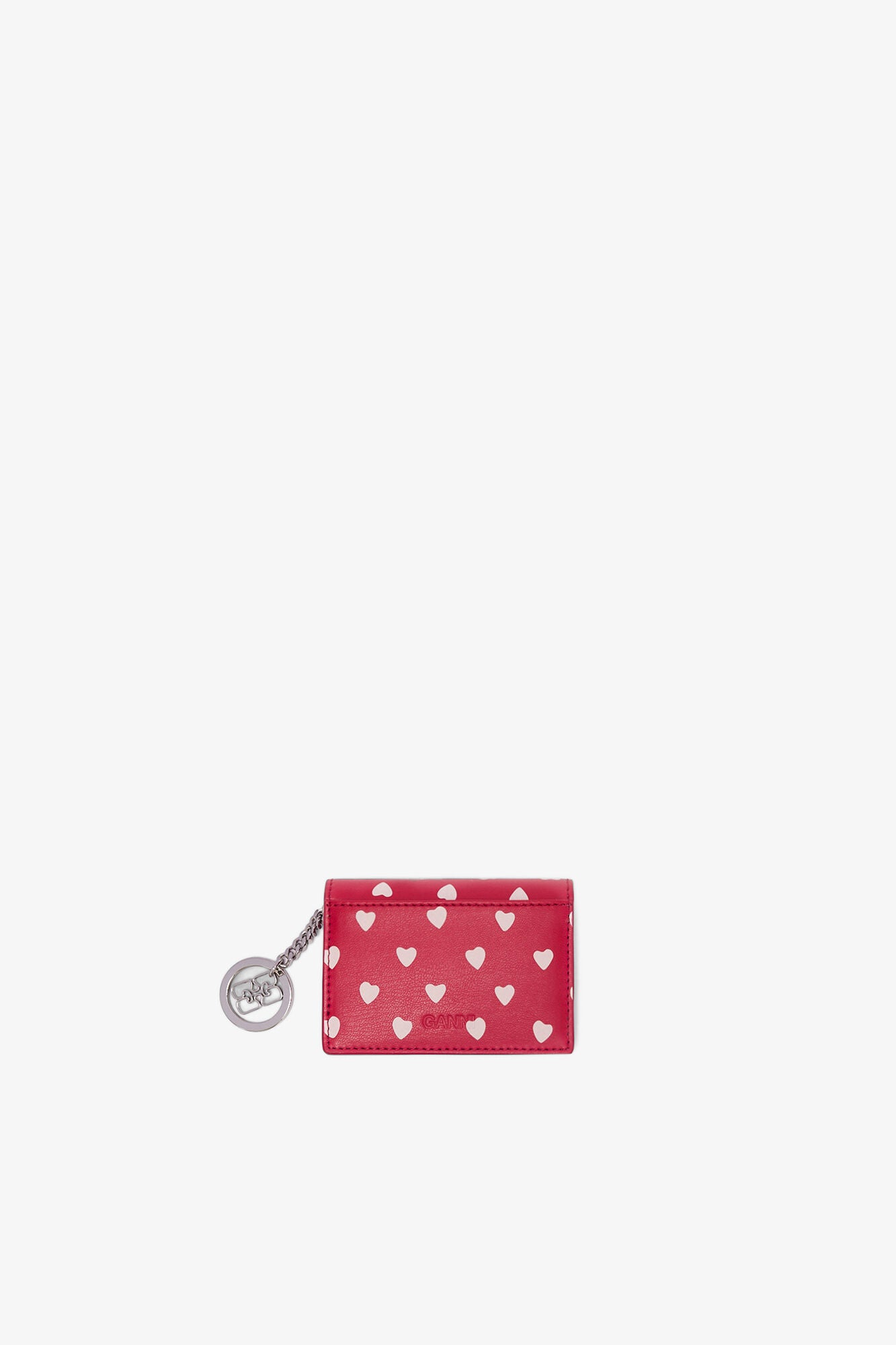 Barbados Cherry Bou Card Holder With Flap with Dots - GANNI
