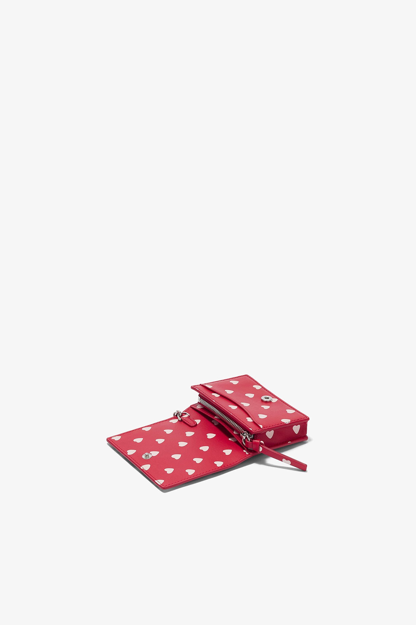 Barbados Cherry Bou Card Holder With Flap with Dots - GANNI