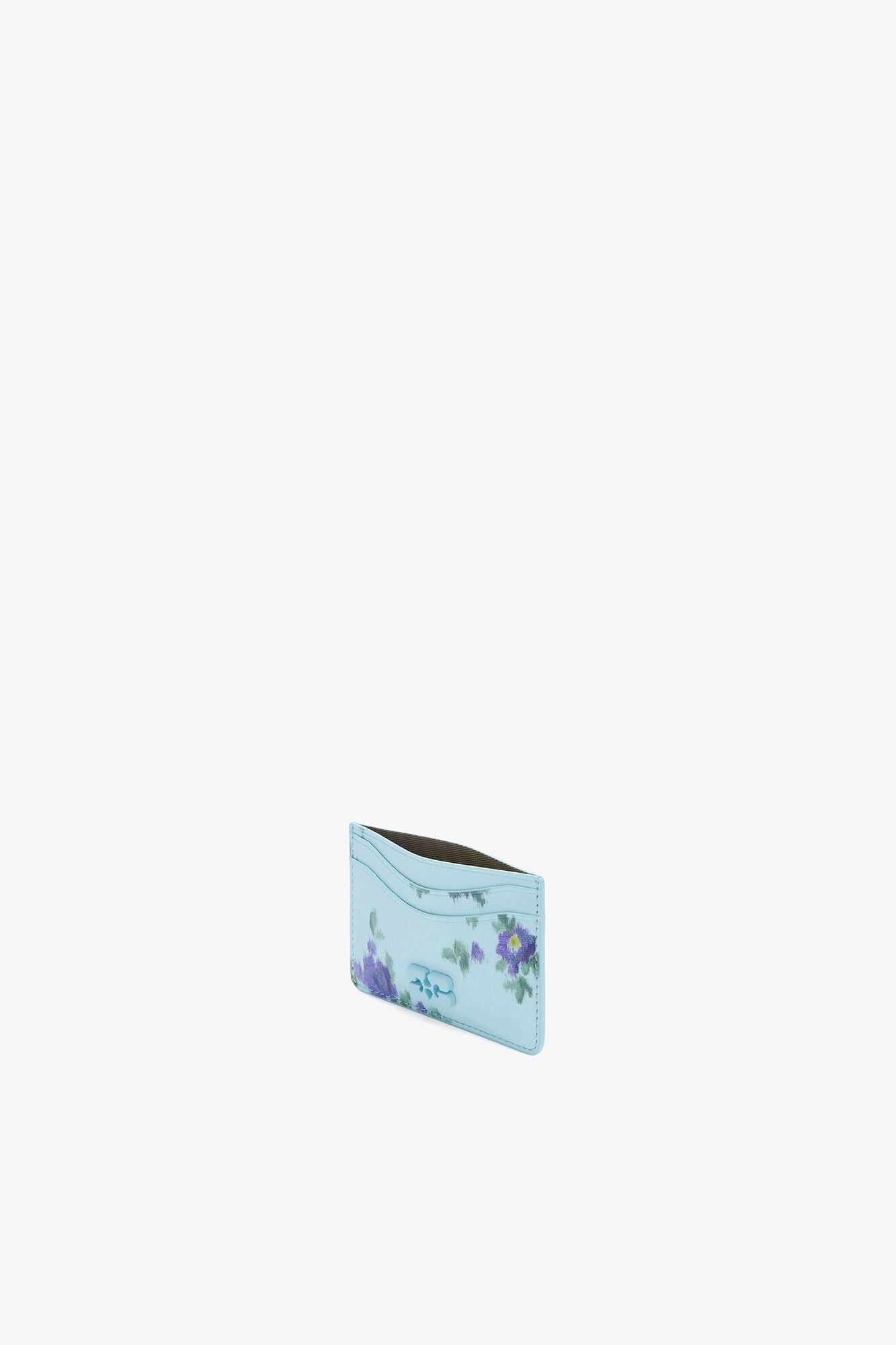 Iced Aqua Bou Card Holder in Blue - GANNI