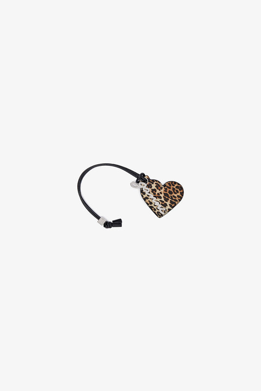 Leopard Leopard Print Bou Heart Mirror - GANNI