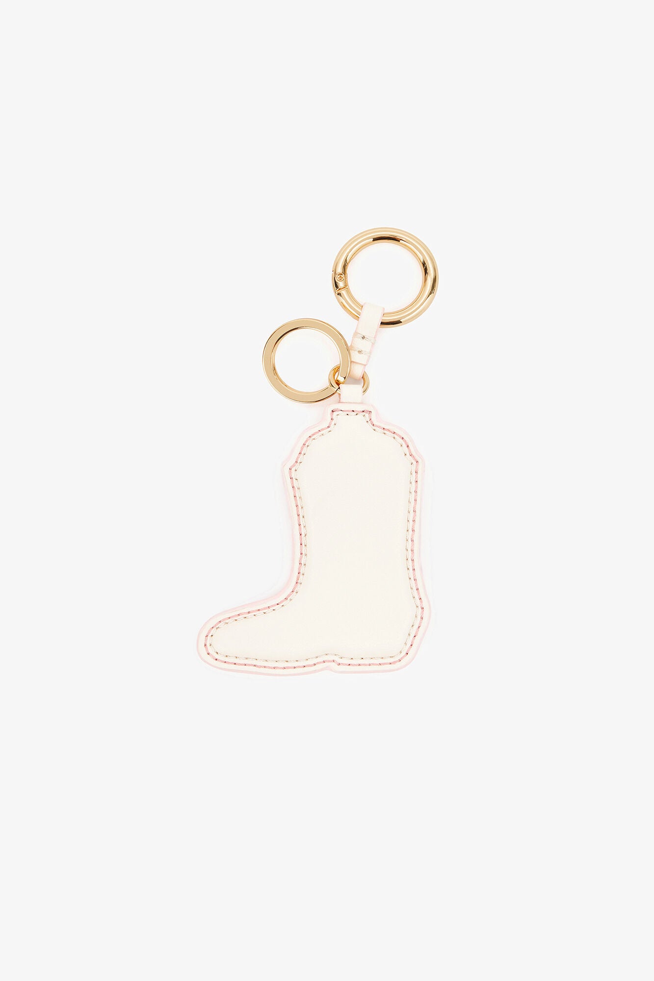 Chalk Pink Pink Western Boot Keyring - GANNI