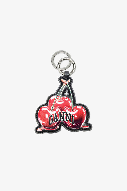 Black Joy Cherry Keyring - GANNI