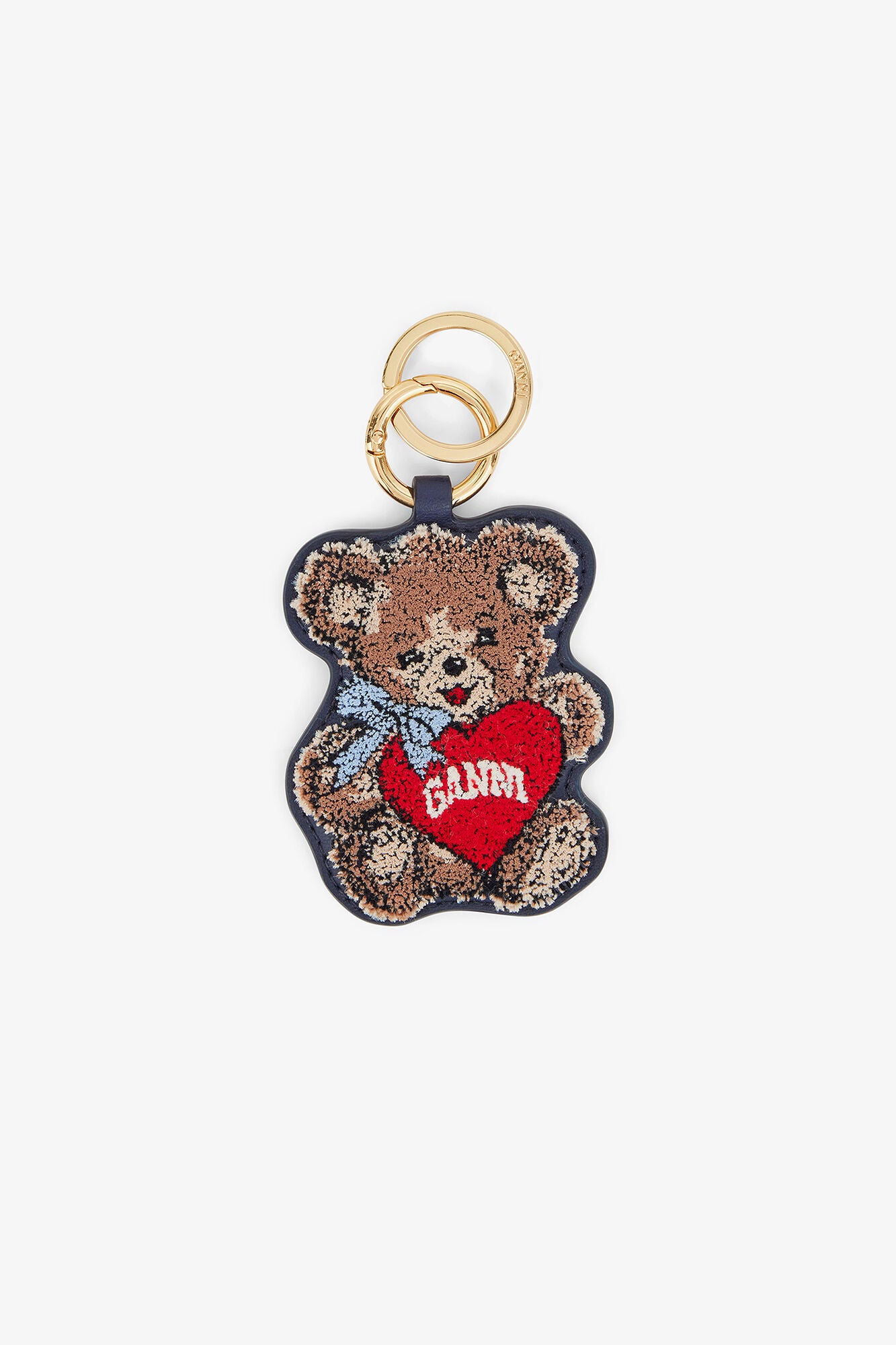 Black/Iris Joy Bear Keyring - GANNI