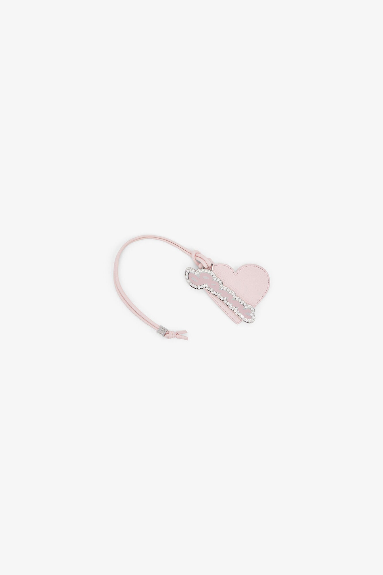 Chalk Pink Heart Mirror in Pink - GANNI