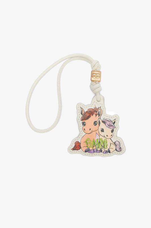 Egret Pony Keychain - GANNI