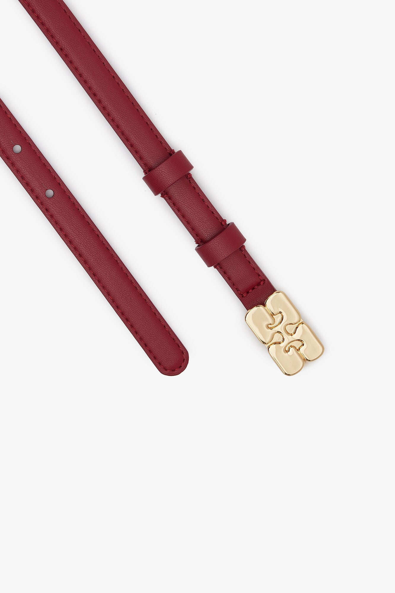 Kat Belt Small in Red - GANNI