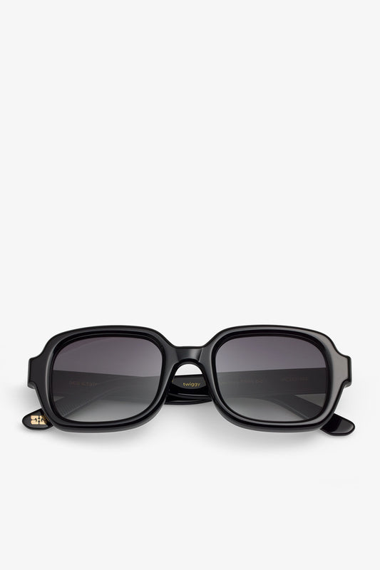 Black GANNI x Ace & Tate Black Twiggy Sunglasses - GANNI