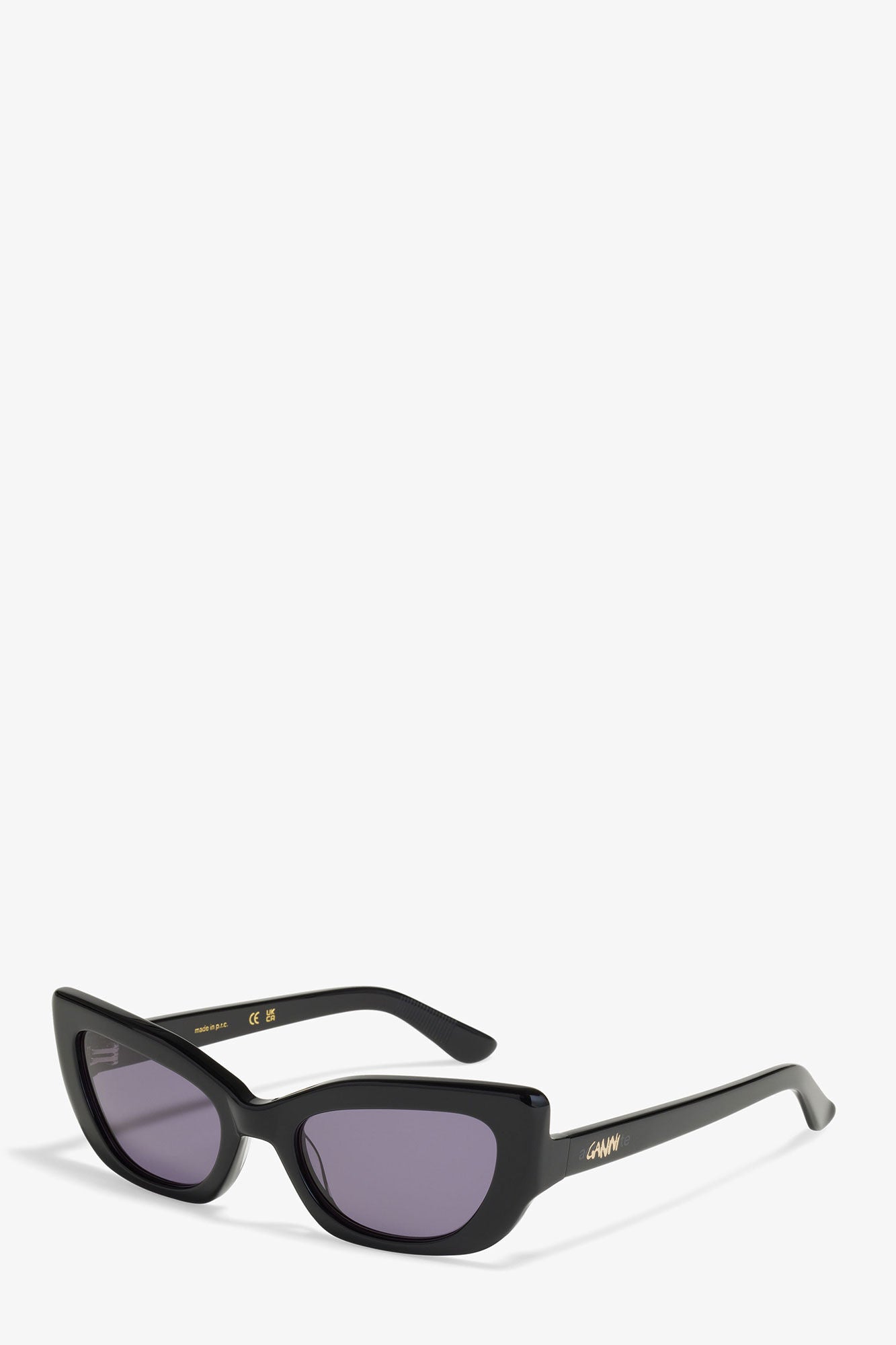 Black GANNI x Ace & Tate Black Sadie Sunglasses - GANNI