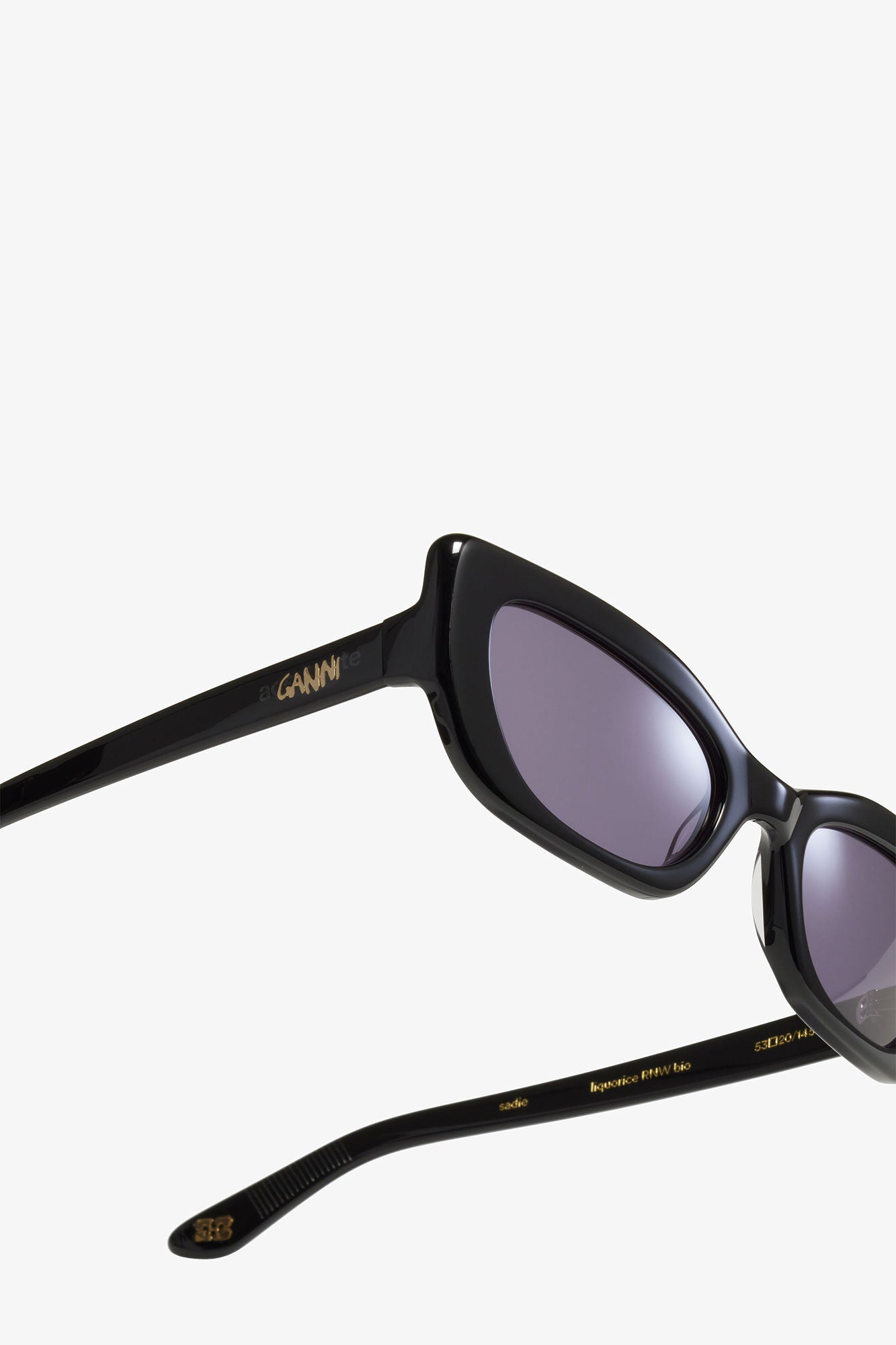 Black GANNI x Ace & Tate Black Sadie Sunglasses - GANNI