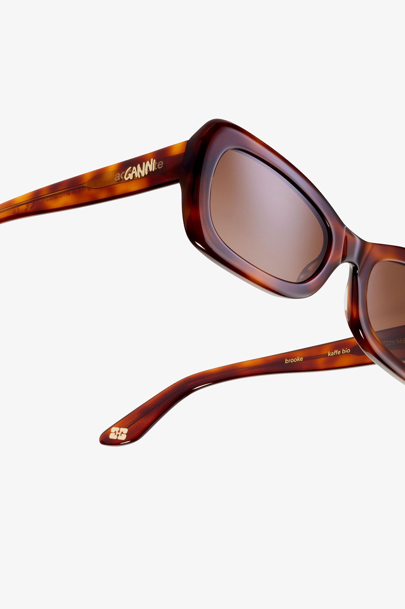 Tiger's Eye GANNI x Ace & Tate Brooke Sunglasses - GANNI