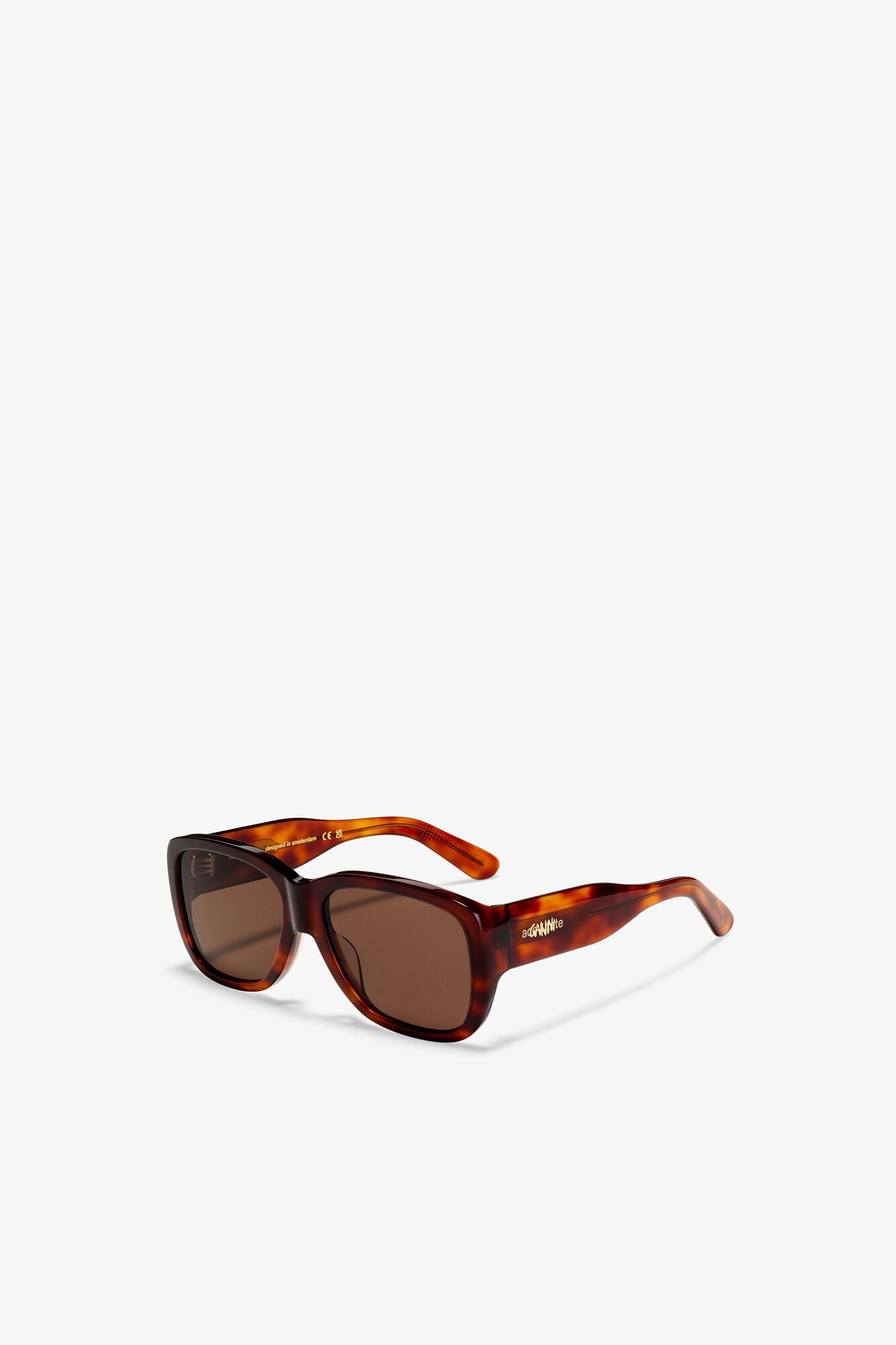 Tiger's Eye GANNI x Ace & Tate Antonio Sunglasses - GANNI