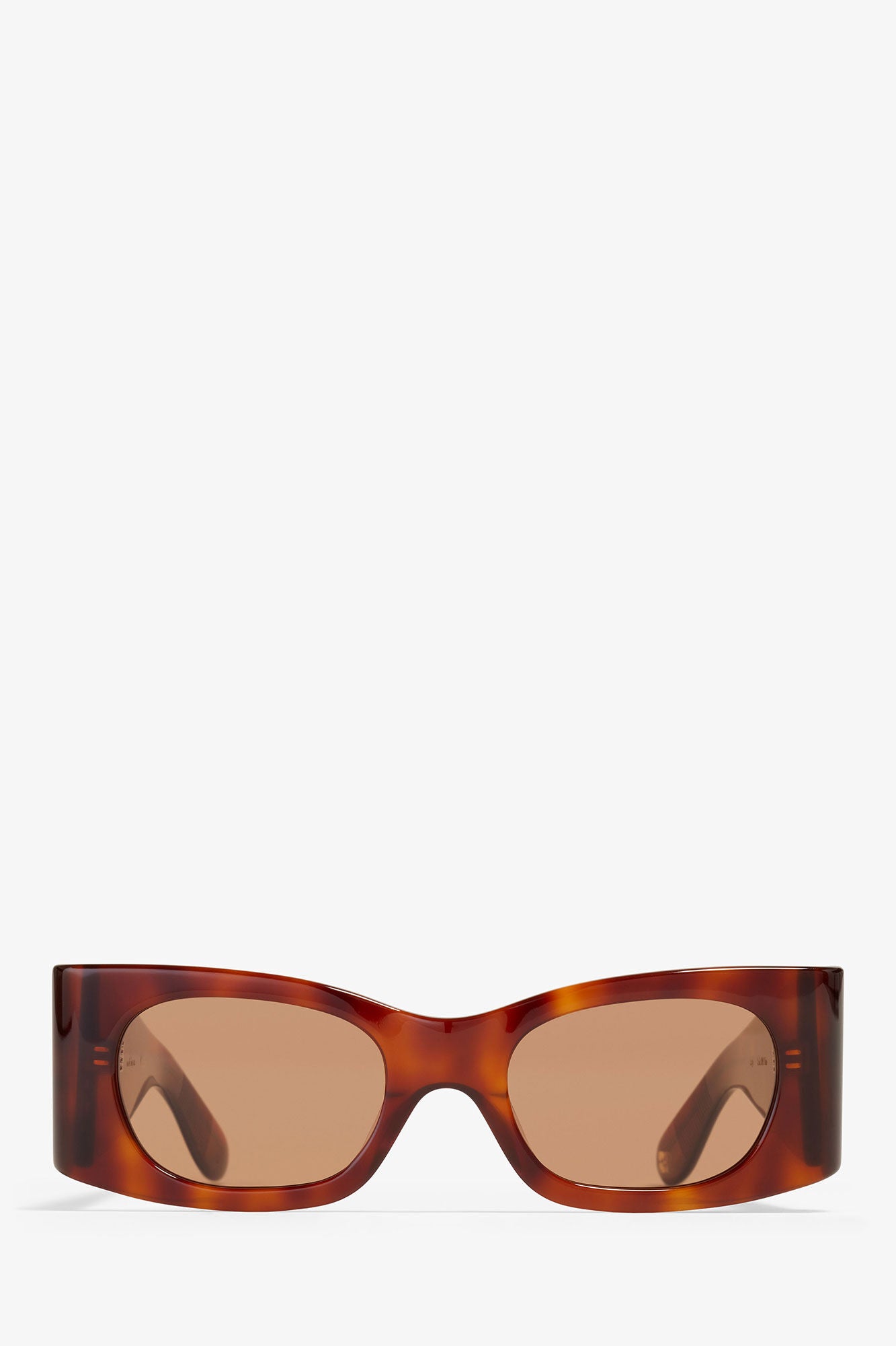 Tiger's Eye GANNI x Ace & Tate Tiger's Eye Kayla Sunglasses - GANNI