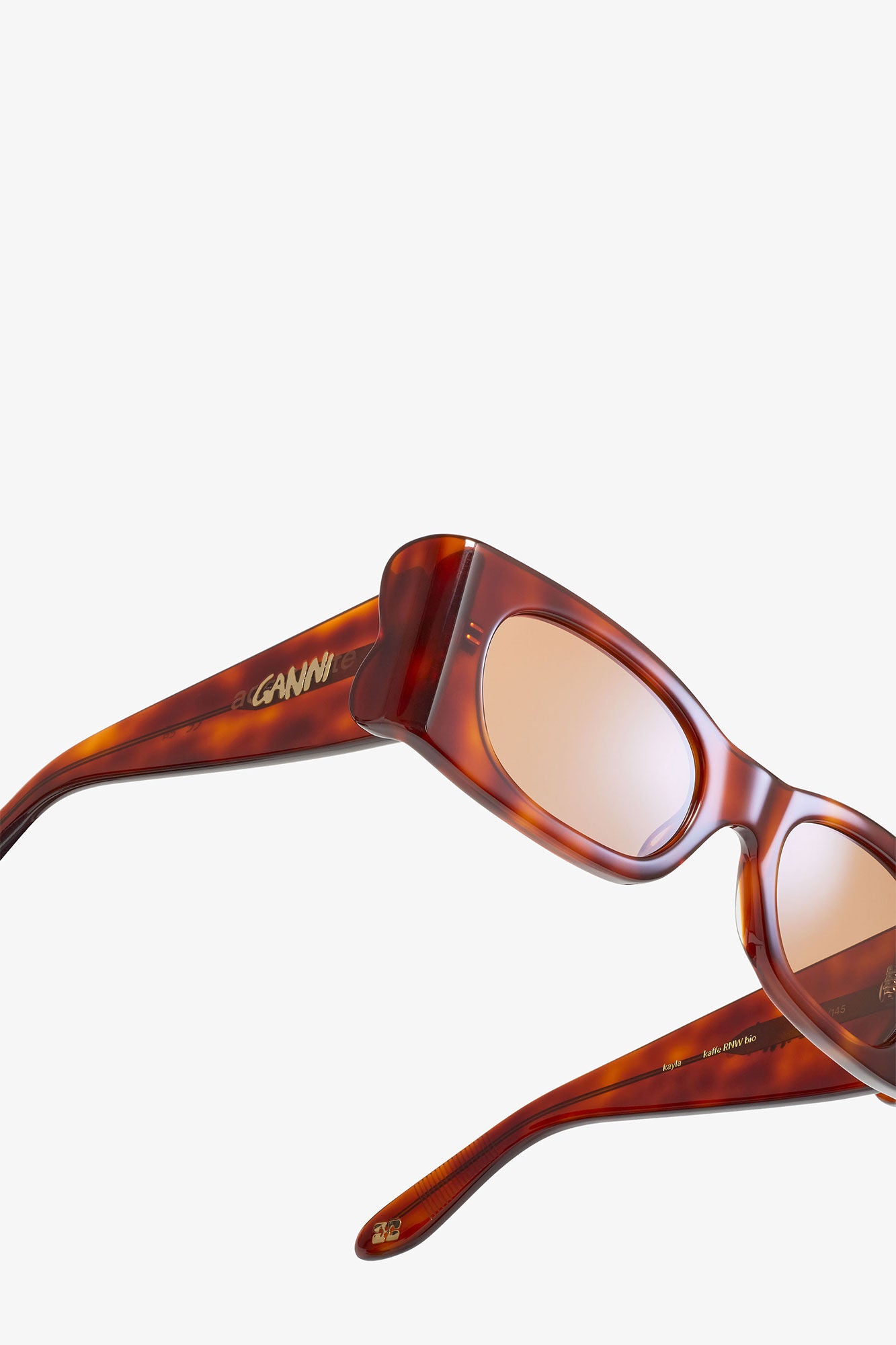 Tiger's Eye GANNI x Ace & Tate Tiger's Eye Kayla Sunglasses - GANNI