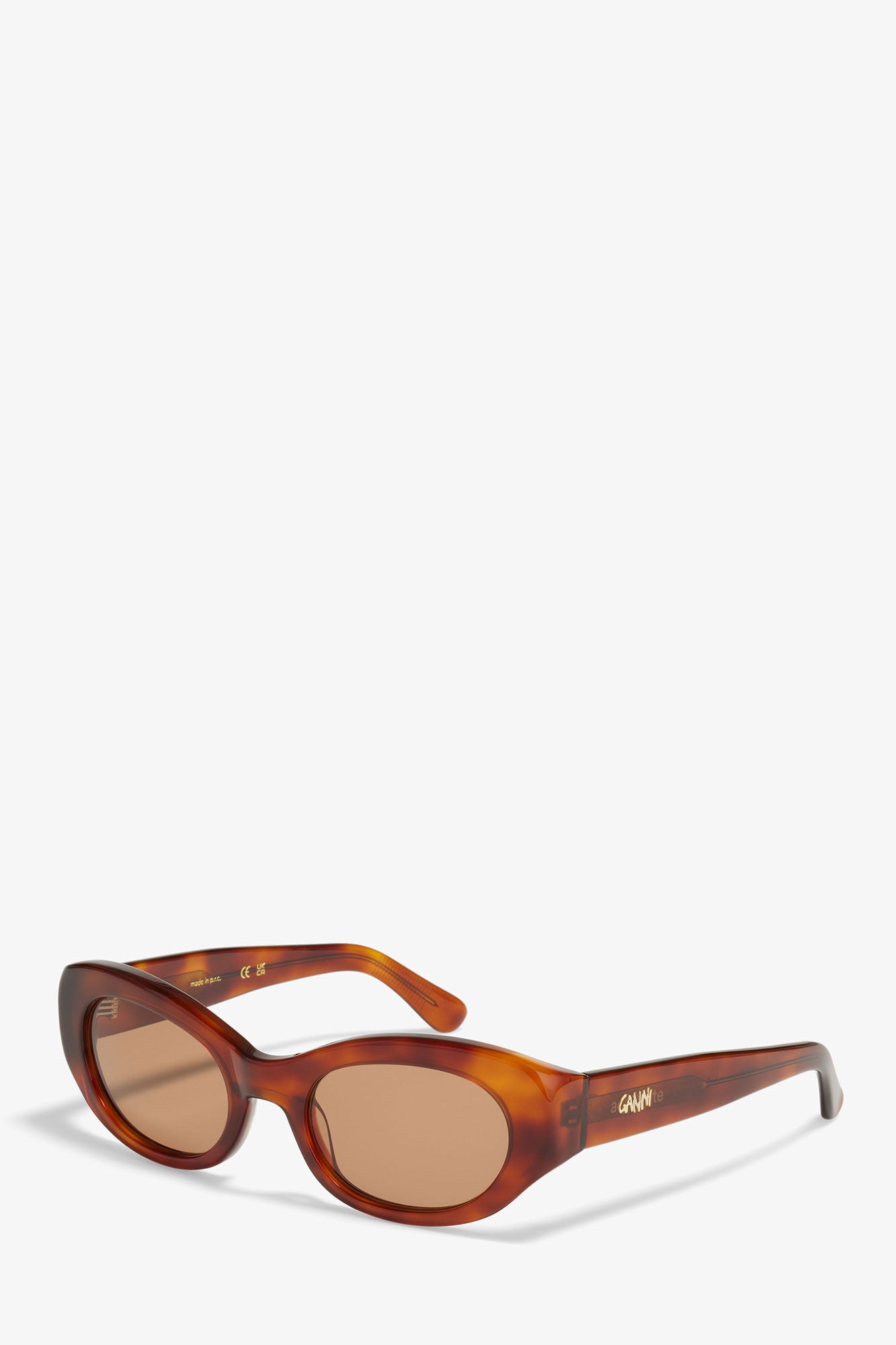 Tiger's Eye GANNI x Ace & Tate Tiger's Eye Dakota Sunglasses - GANNI