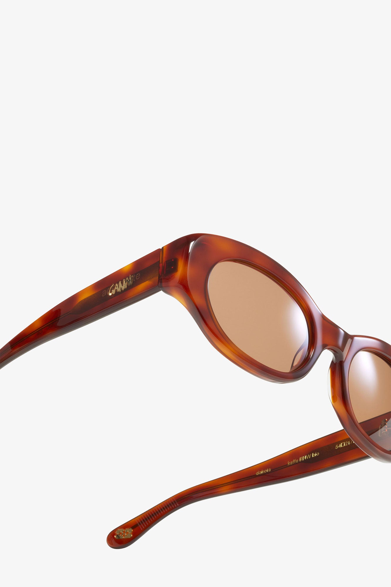 Tiger's Eye GANNI x Ace & Tate Tiger's Eye Dakota Sunglasses - GANNI