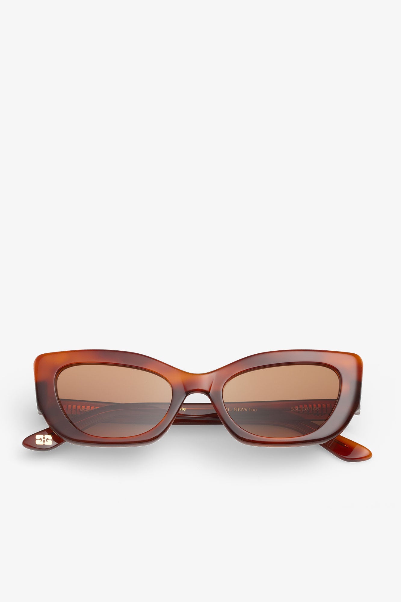 Tiger's Eye GANNI x Ace & Tate Tiger's Eye Sadie Sunglasses - GANNI