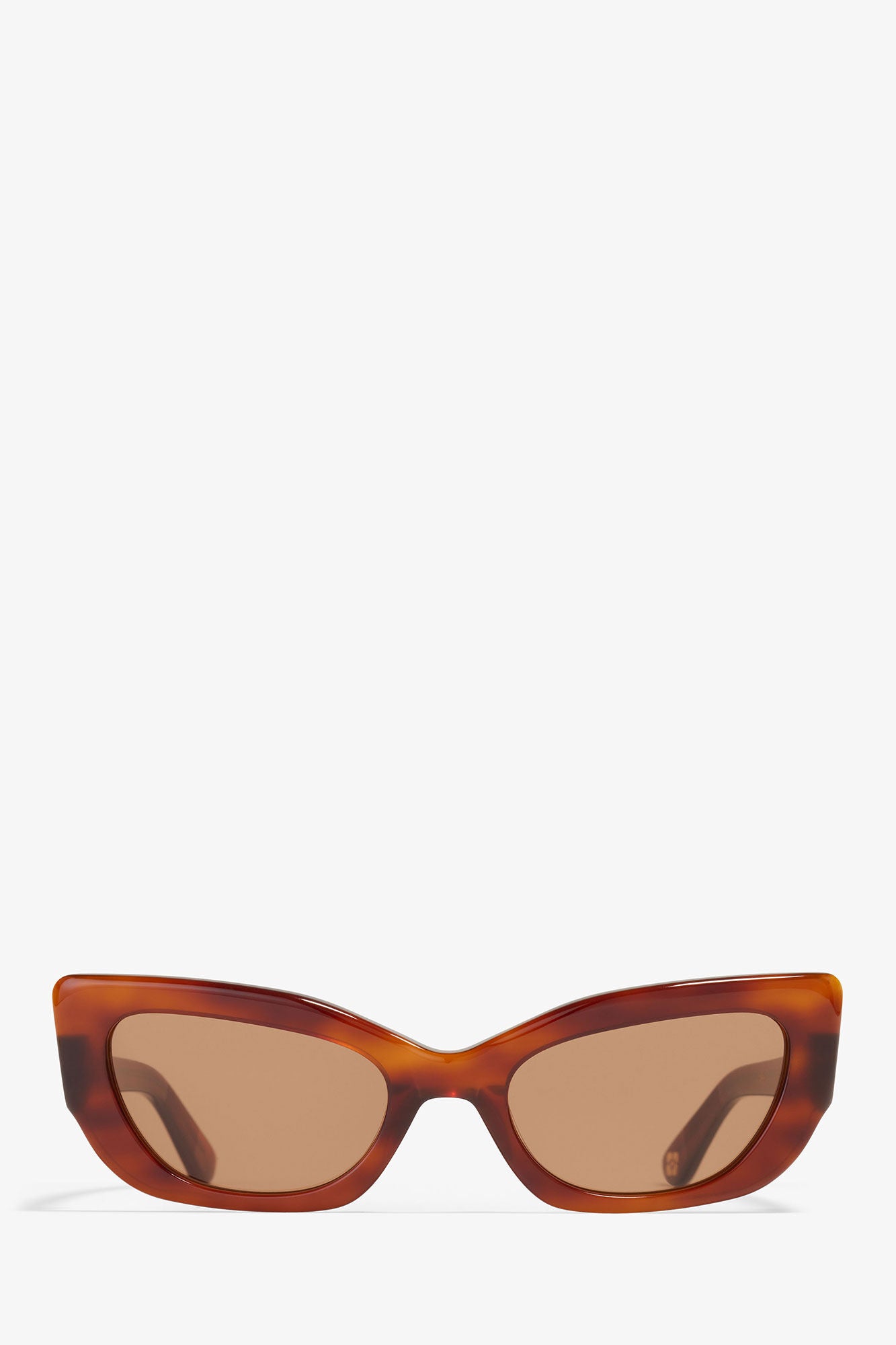 Tiger's Eye GANNI x Ace & Tate Tiger's Eye Sadie Sunglasses - GANNI