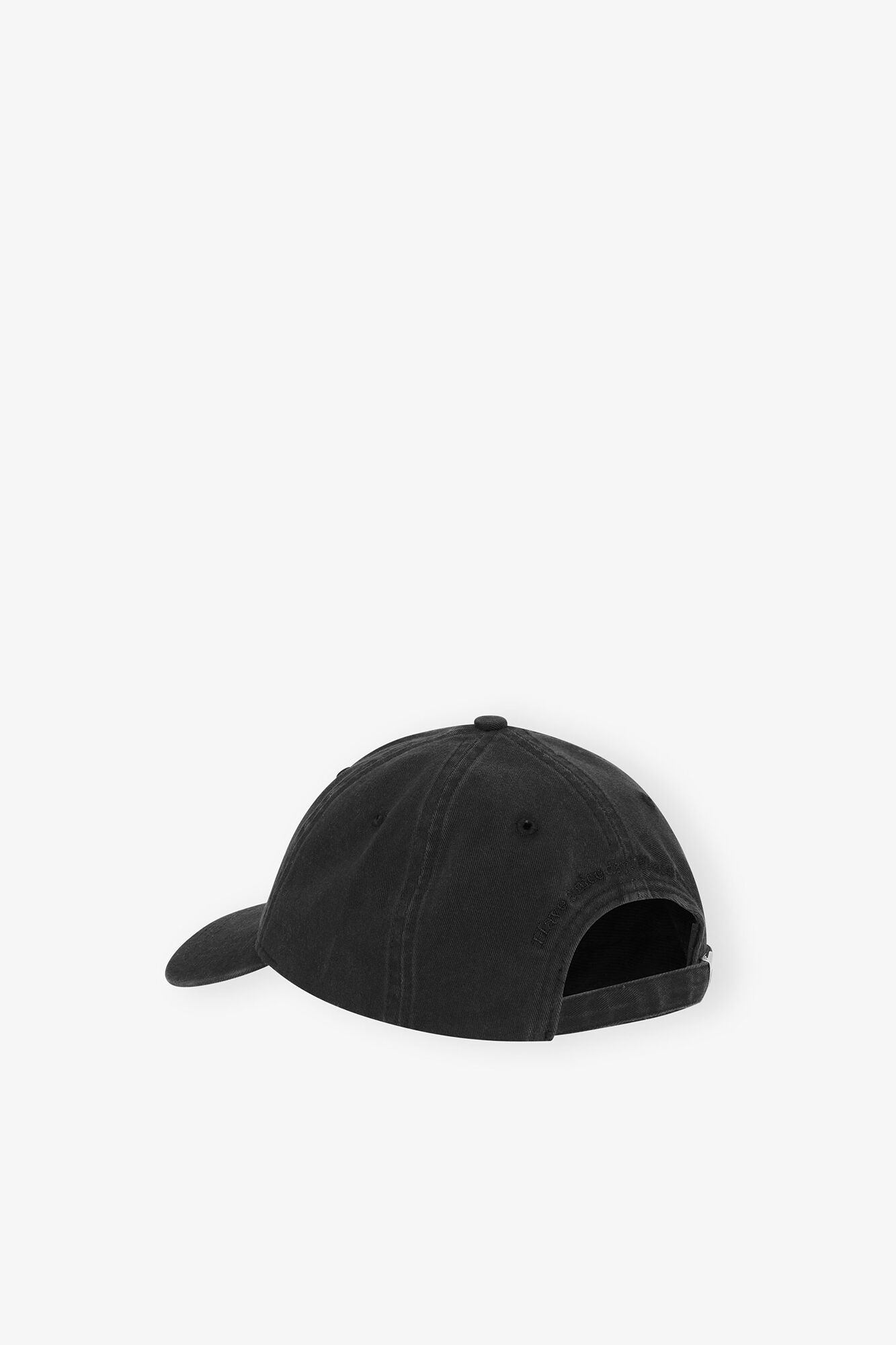 Black Black Canvas Cap - GANNI