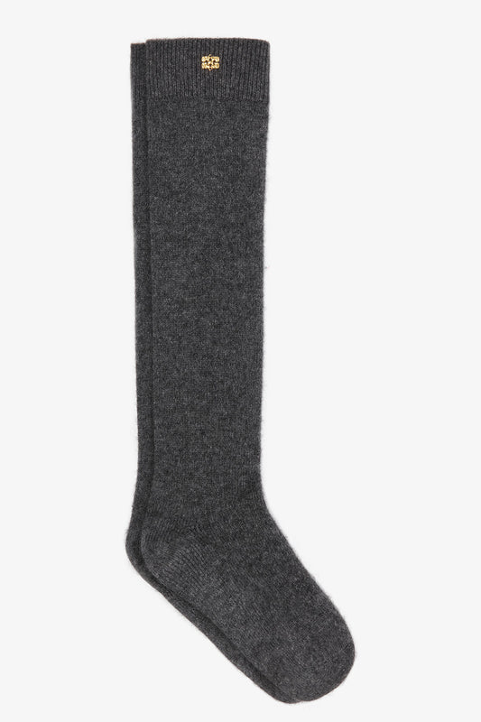 Phantom Dark Grey Wool Mix Socks - GANNI