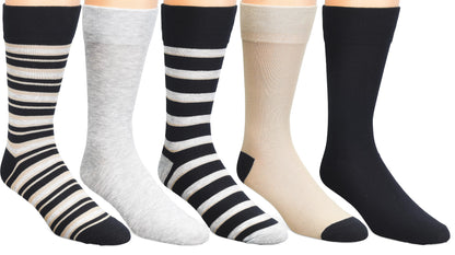 Born Shoes Mens 5pk Casual Crew Socks