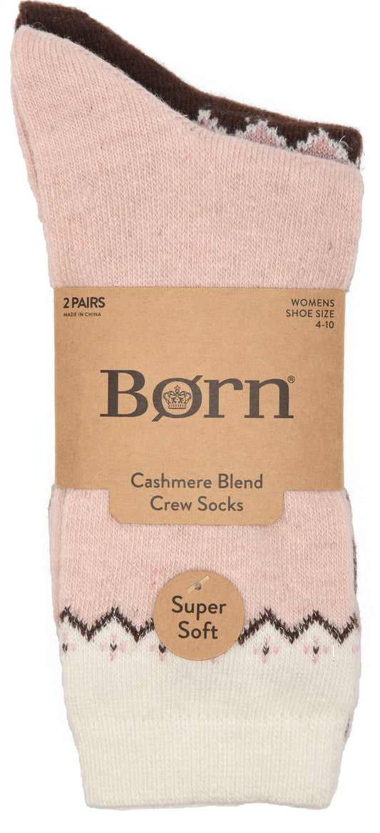 Born Shoes Ladies Cashmere Blend Crews - 2pk