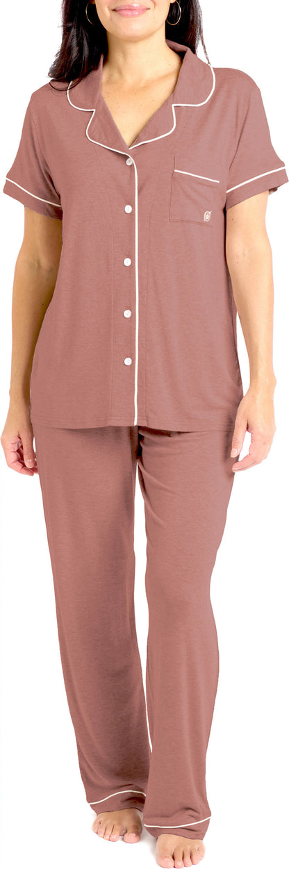 Born Shoes Ladies Classic Short Sleeve Pants Set