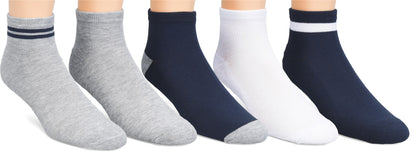 Born Shoes Mens 5pk Half Cushioned Quarter Socks