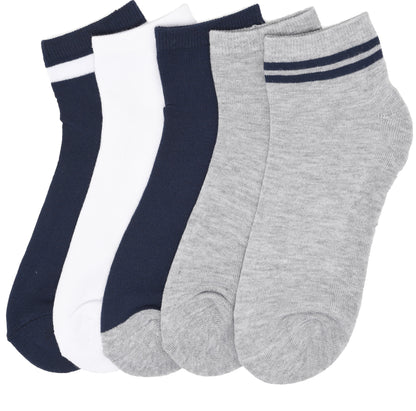 Born Shoes Mens 5pk Half Cushioned Quarter Socks